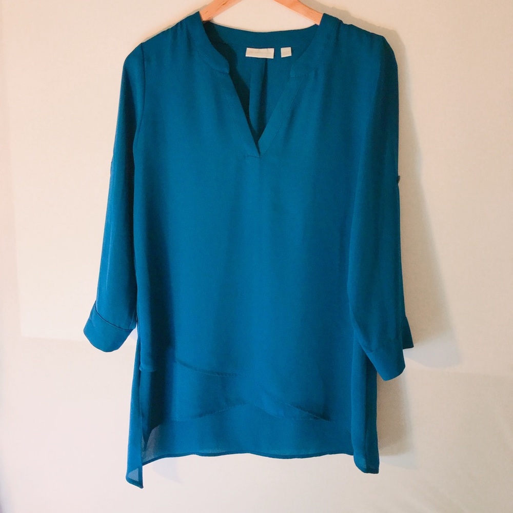 Teal Long Blouse